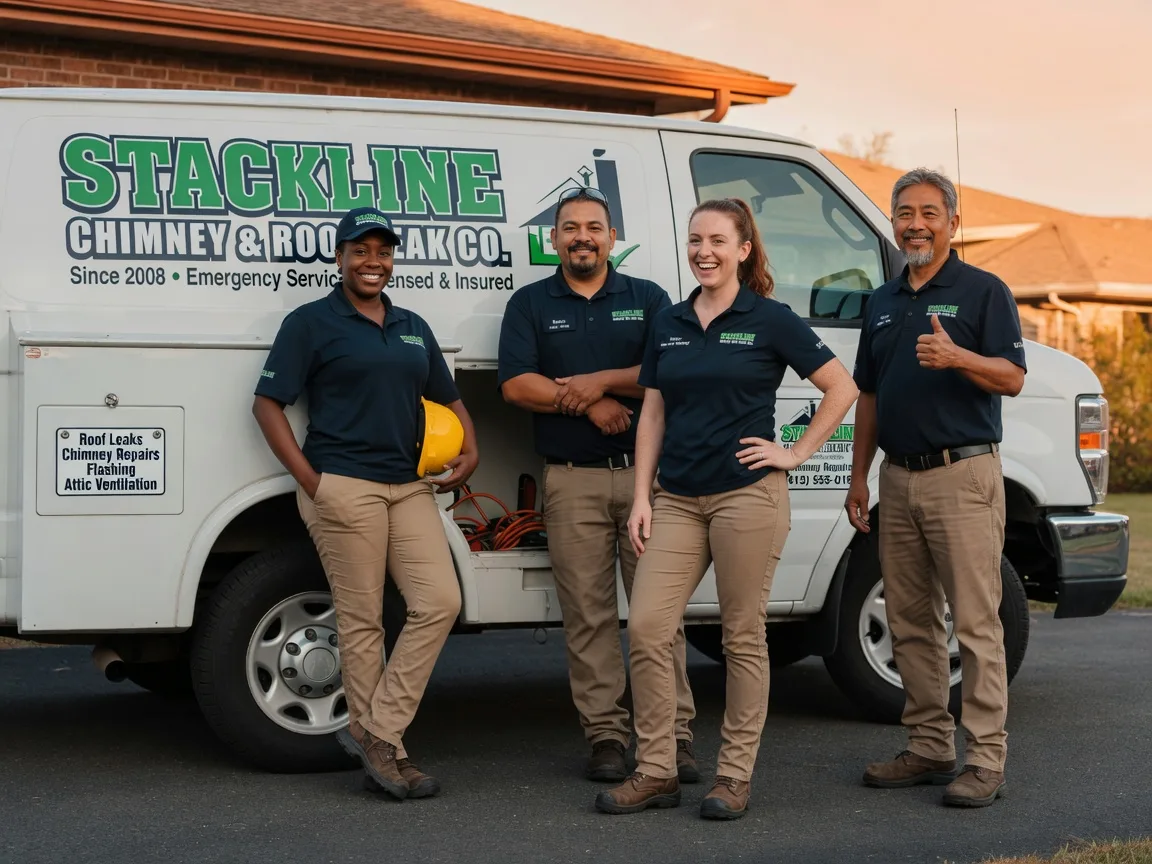 Chimney flashing repair company in Crary, ND